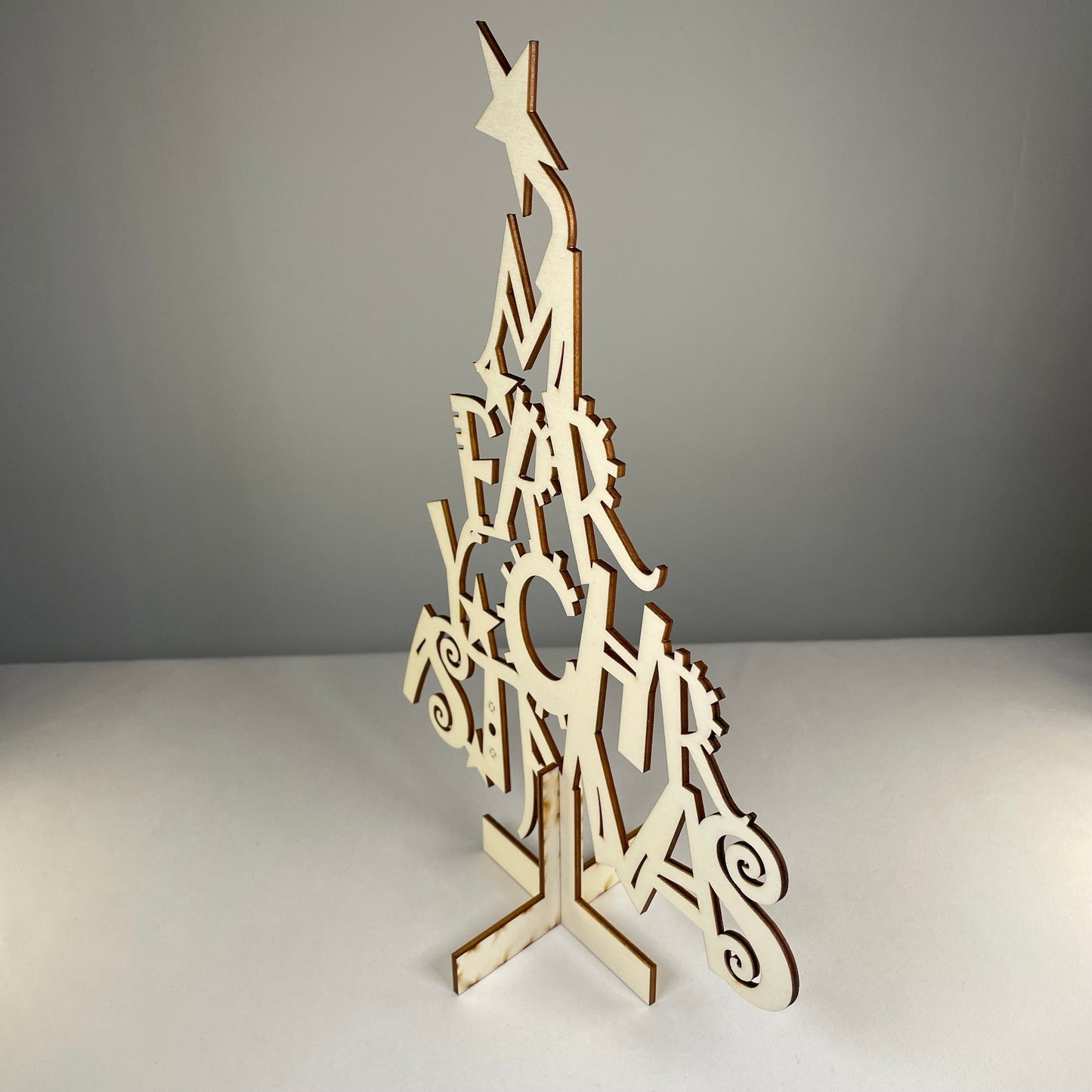 Christmas Tree #1 Kit - Flatpack Model Kit by Curious Rabbit ®