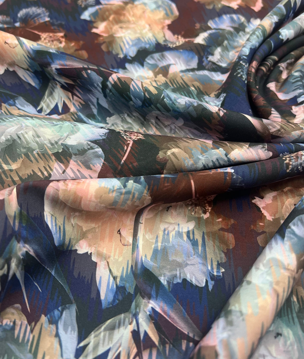 Purple Mix Floral Lightweight Fabric 110GSM Non Stretch