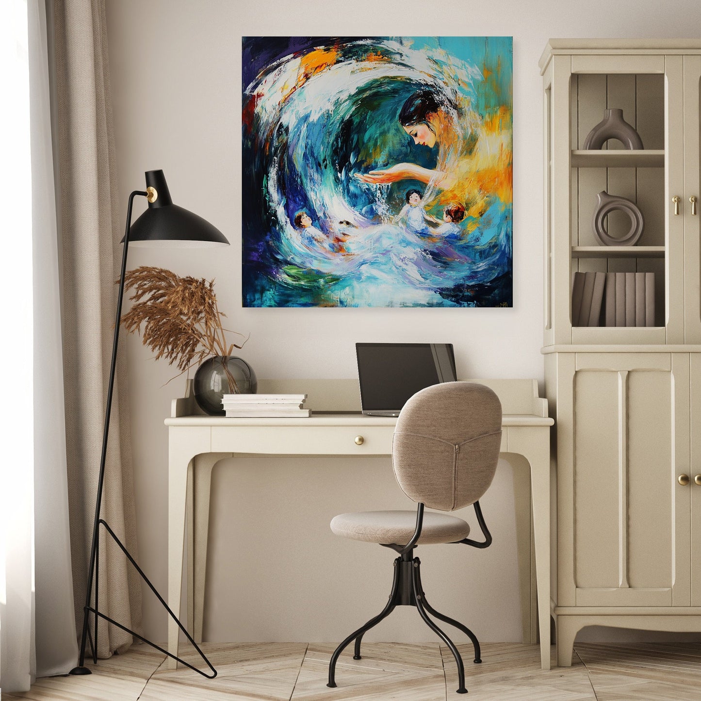 Oceanic Motherhood Canvas