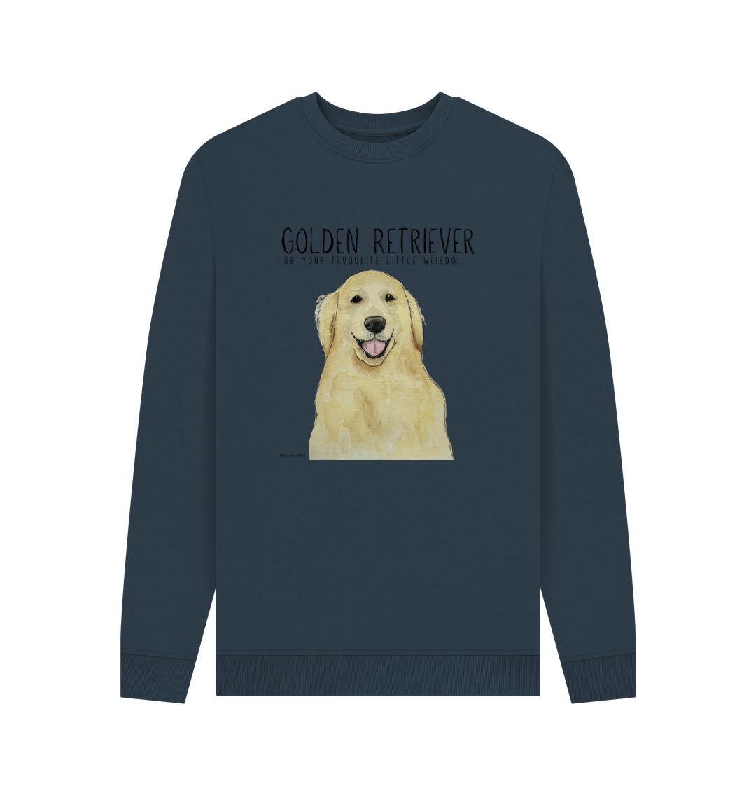 Golden Retriever Vibes: Sustainable Men’s Sweatshirt
