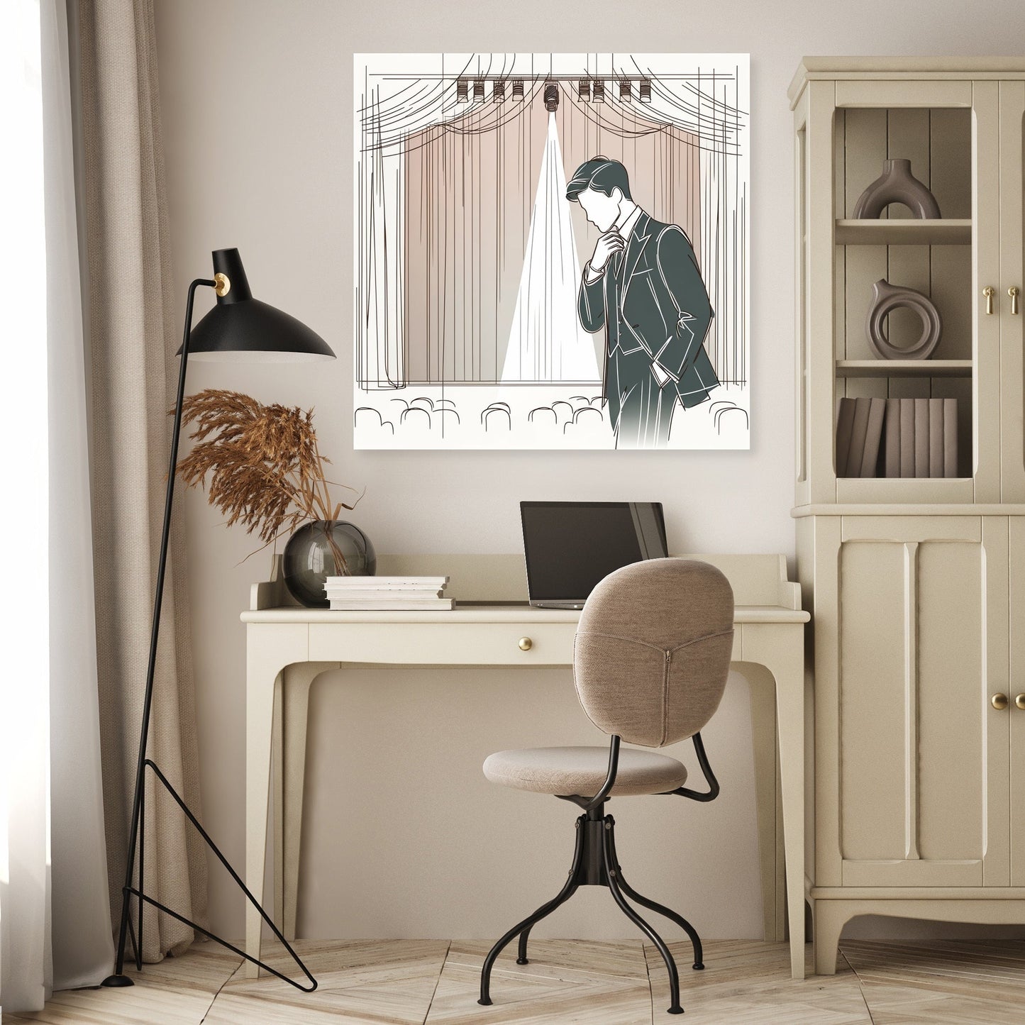 Dramatic Stage Performance Canvas