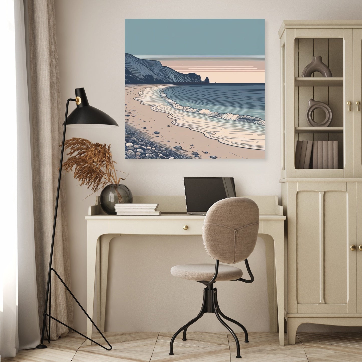 Dusk Coastline Canvas