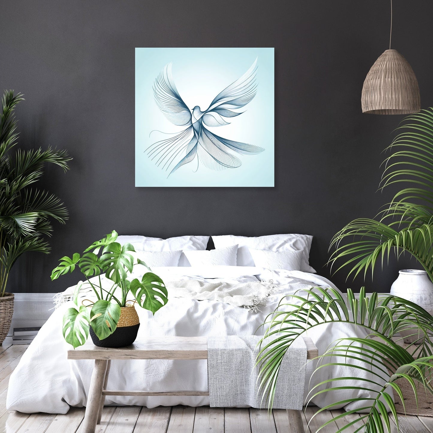 Elegant Flight Canvas