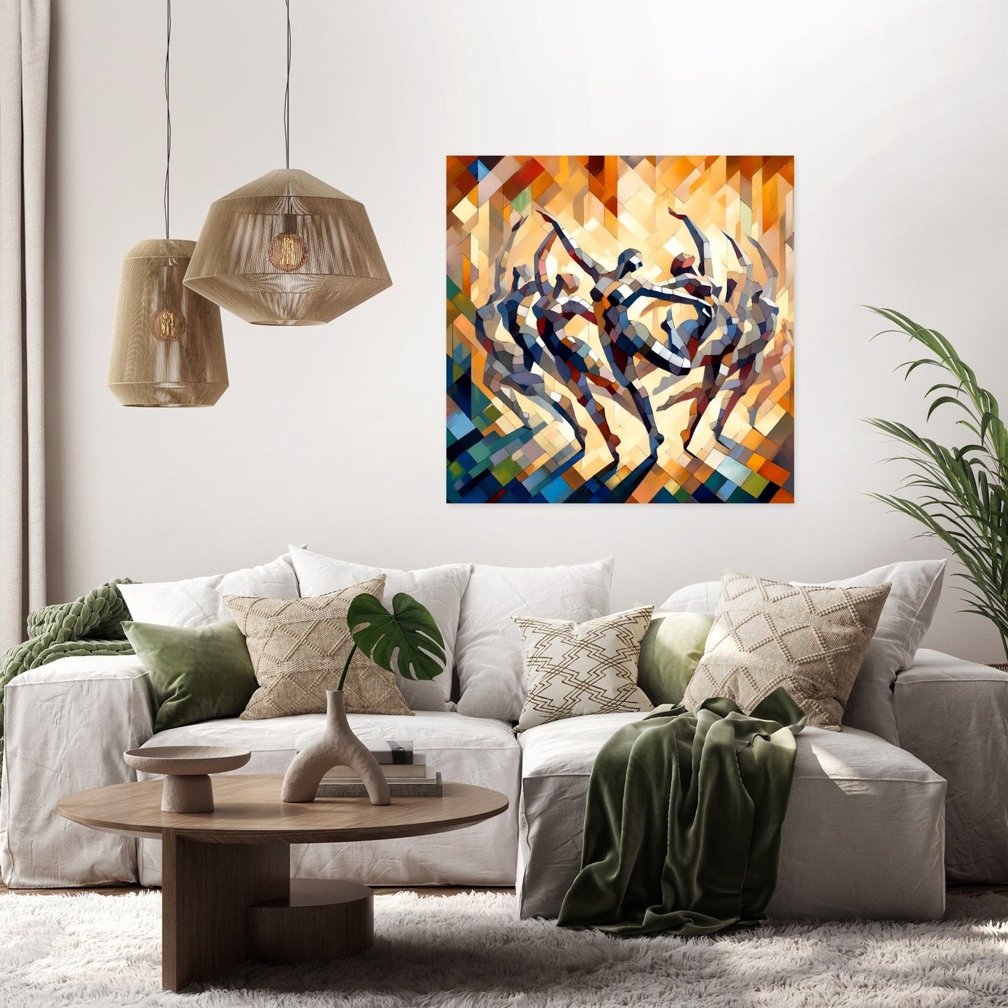 Rhythmic Dance Abstract Canvas