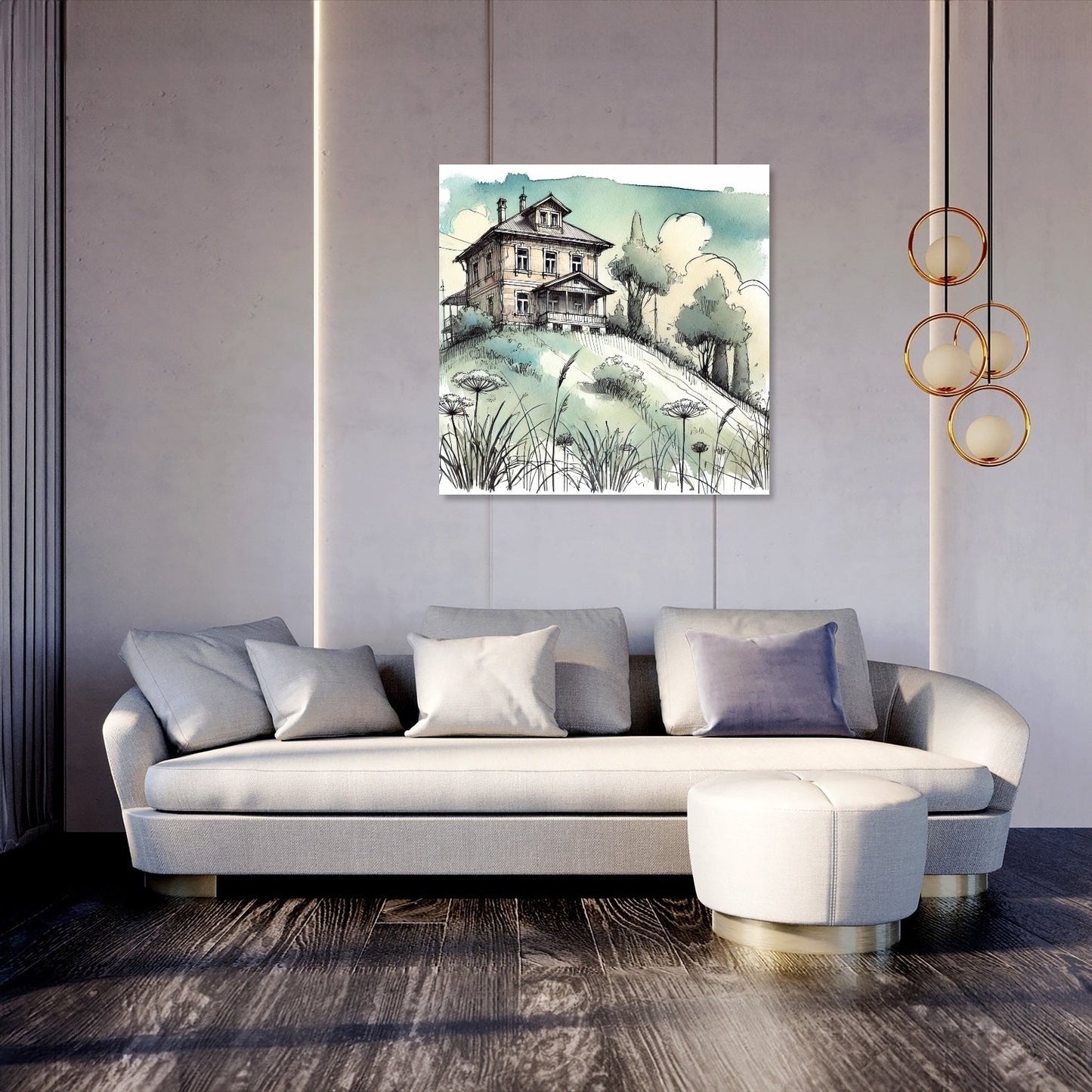 Hilltop Serenity Canvas