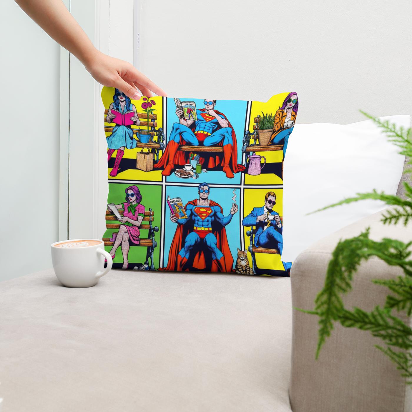 Heroes Unplugged Cotton Cushion
