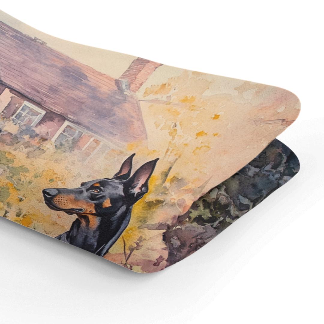 Doberman Sunset Garden Blanket