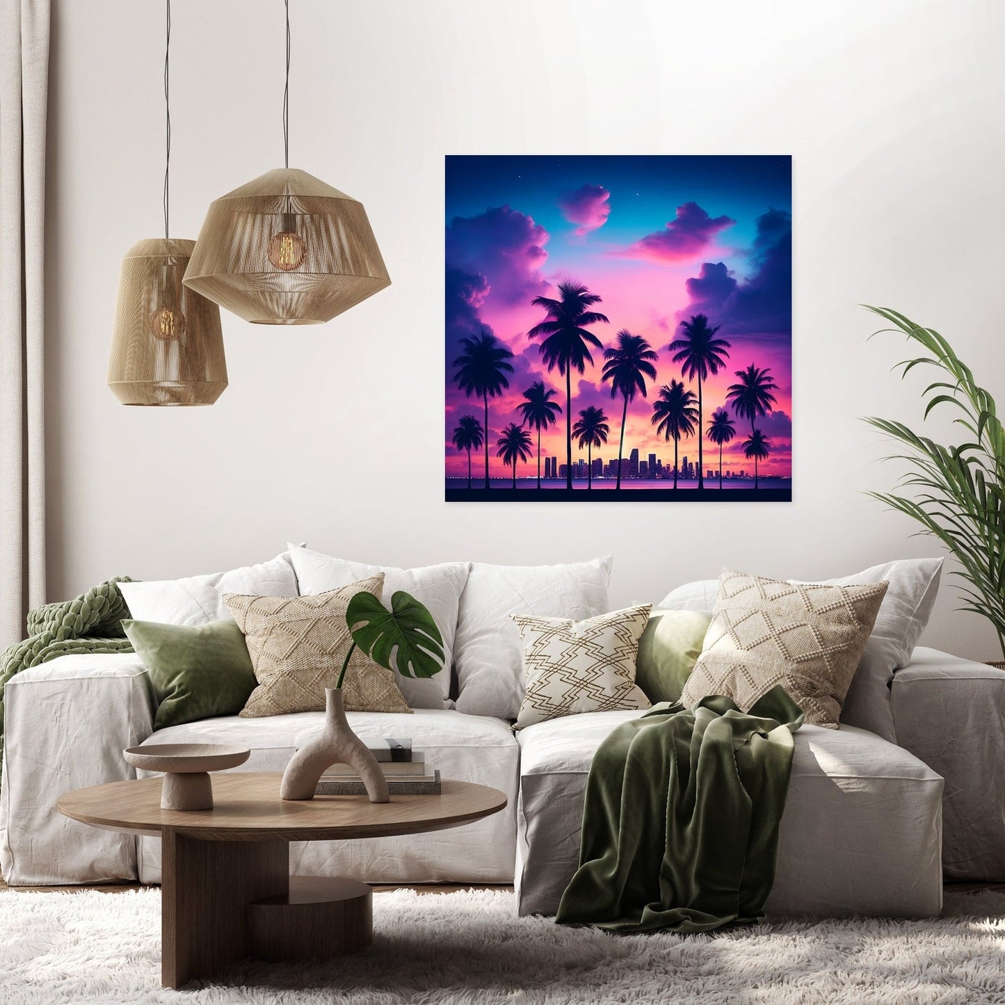 Miami Twilight Canvas