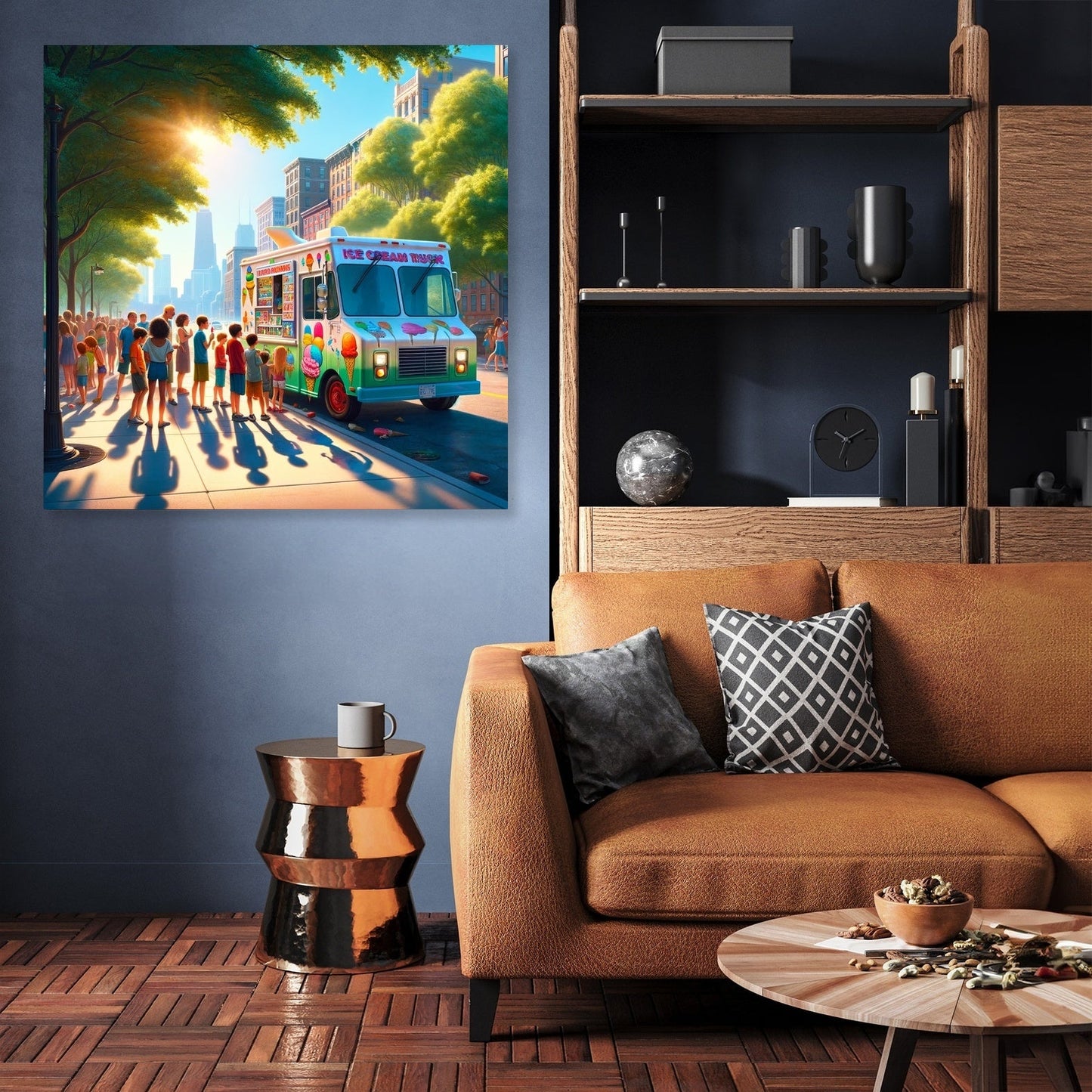 Ice Cream Summer Joy Canvas