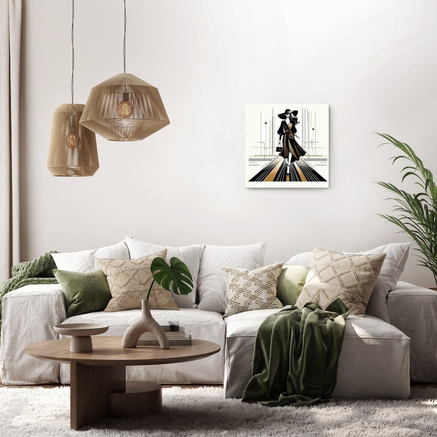 Catwalk Elegance Unveiled Canvas