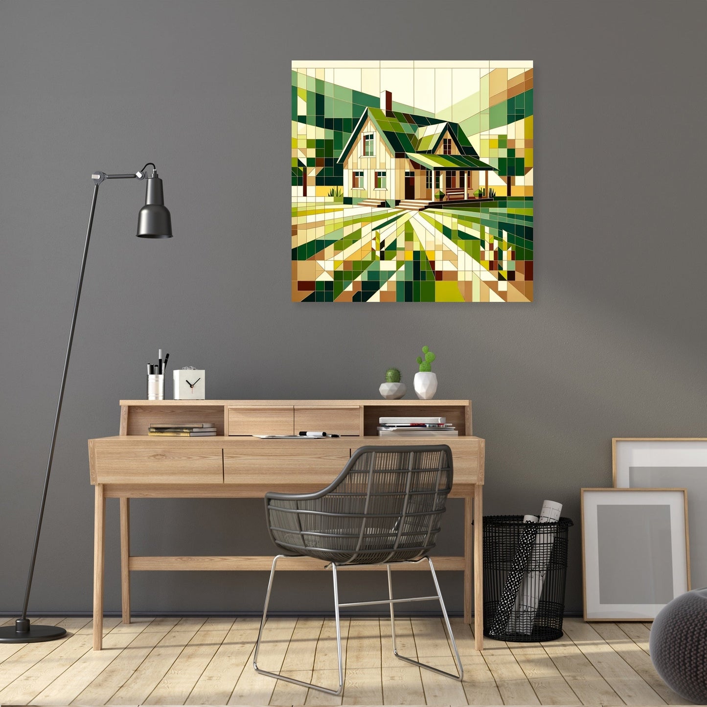 Countryside Geometry Canvas