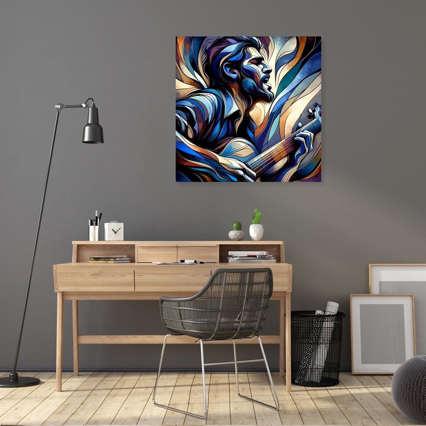 Passionate Guitarist Canvas
