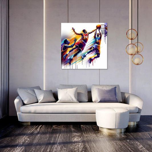 Courtside Clash Canvas