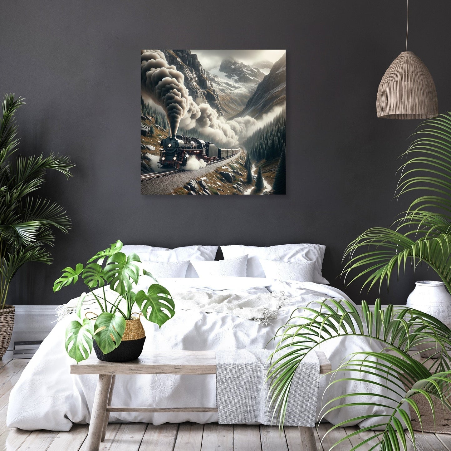 Mountain Pass Express Canvas