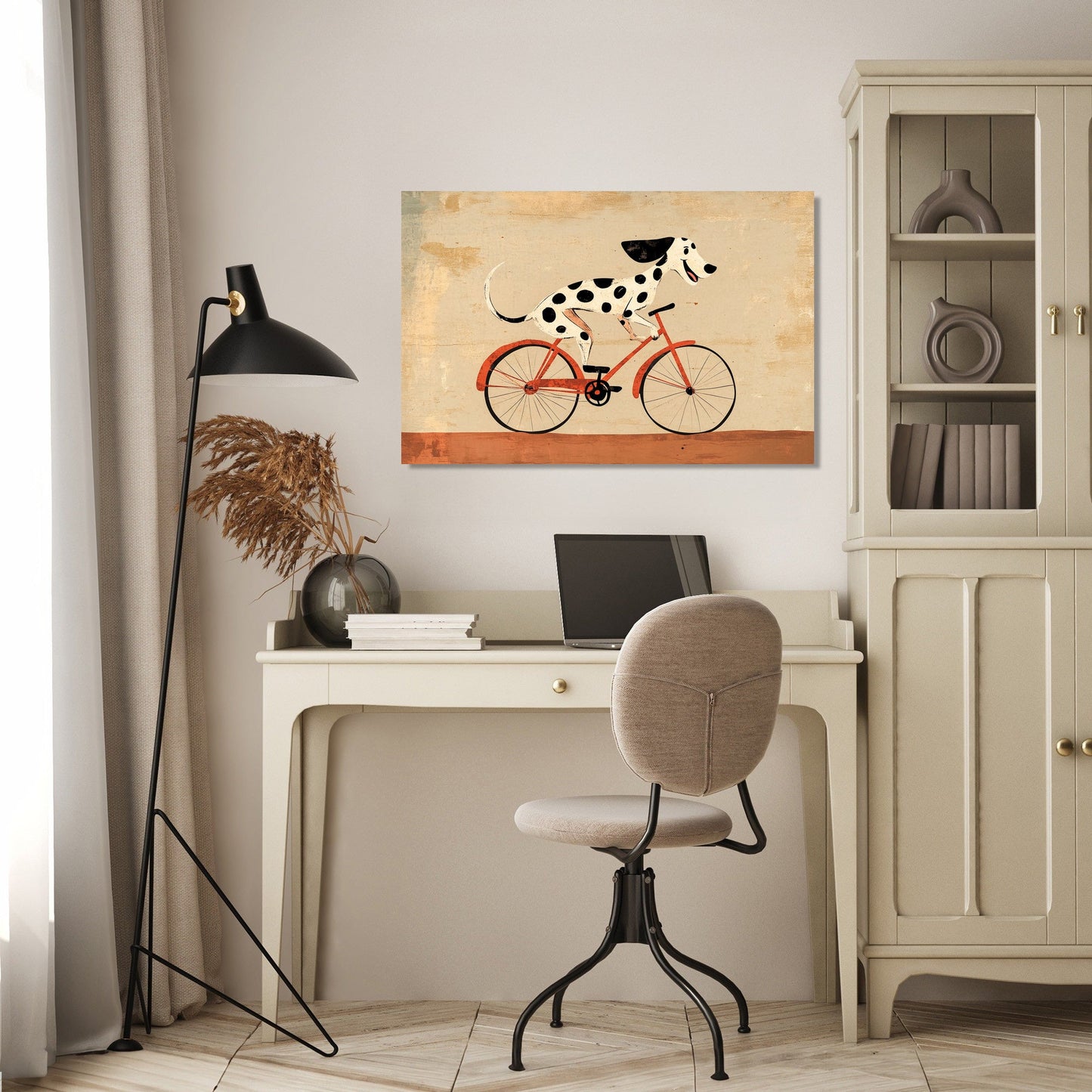 Dalmatian on Wheels Canvas