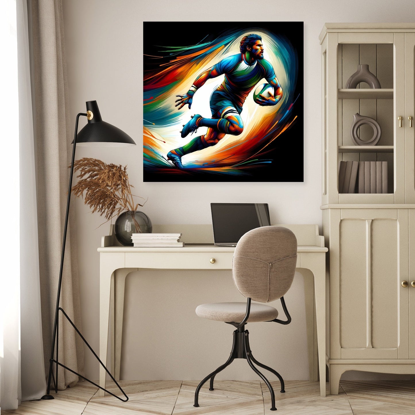 Rugby Action Canvas
