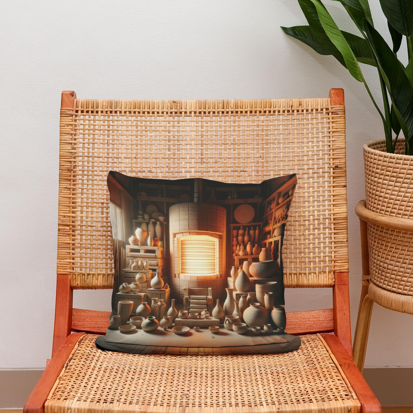 Kiln Glow Cotton Cushion