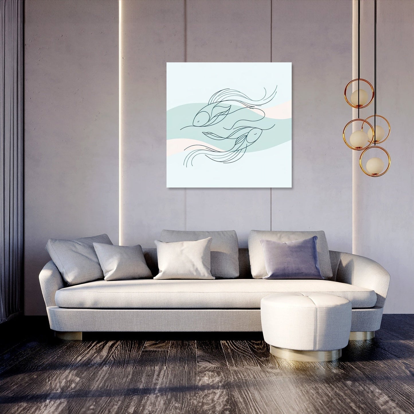 Graceful Swimmers Canvas