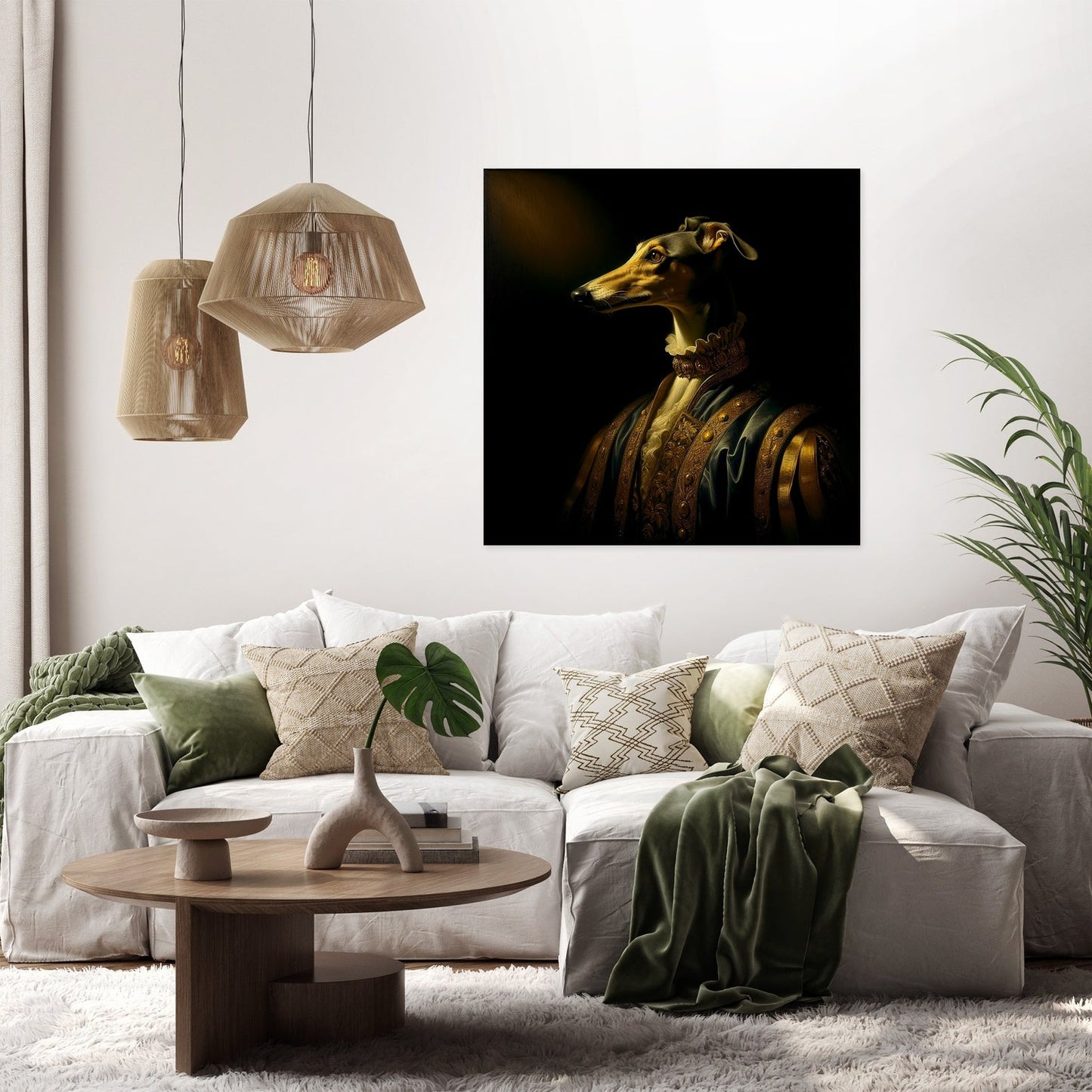 Royal Greyhound Reverie Canvas