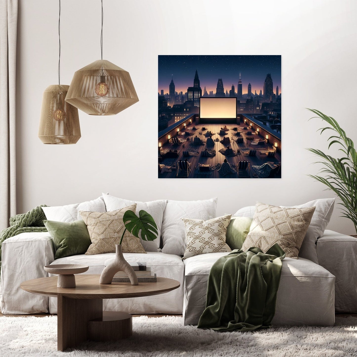 Rooftop Cinema Summer Nights Canvas