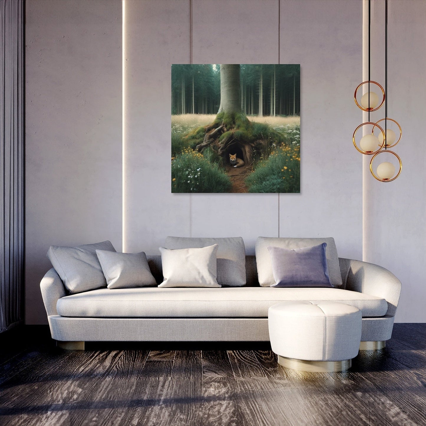 Hidden Fox Den Canvas