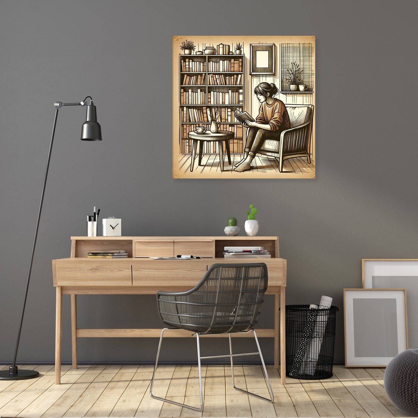 Cozy Reading Nook Canvas