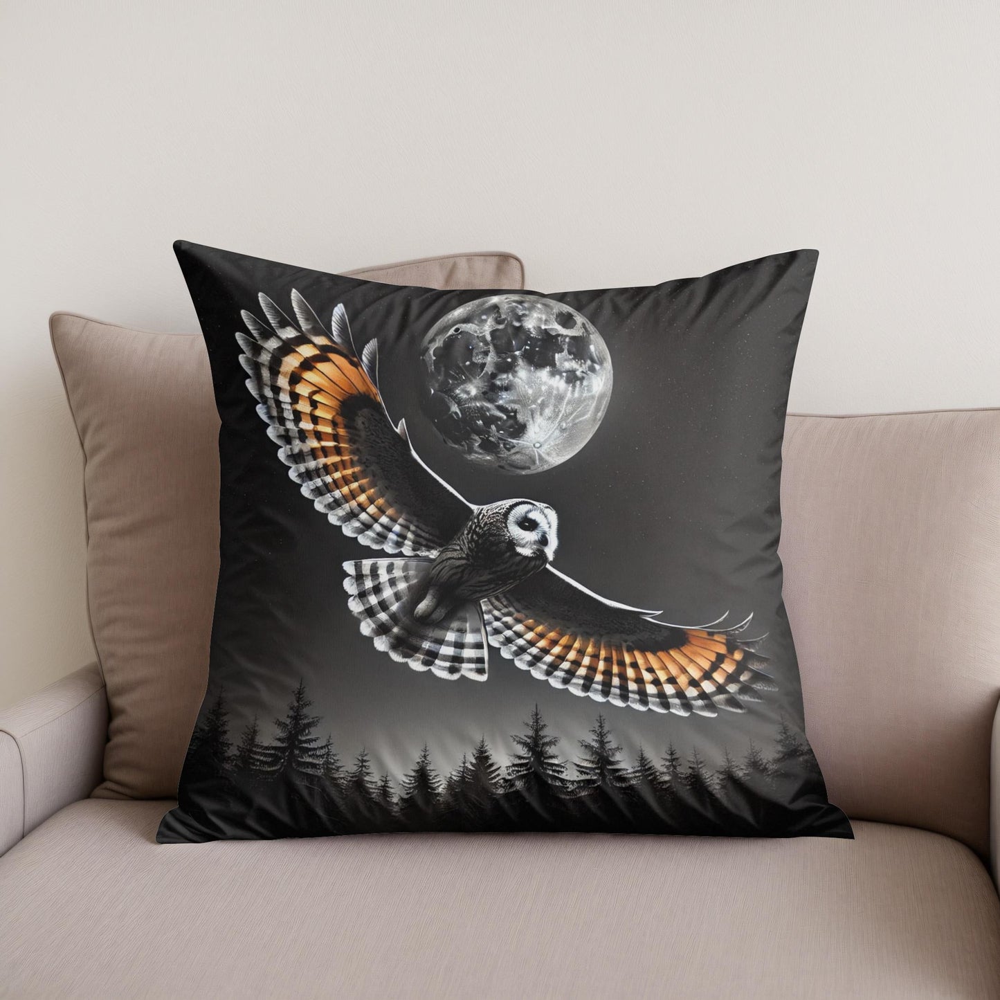 Nocturnal Flight Cotton Cushion