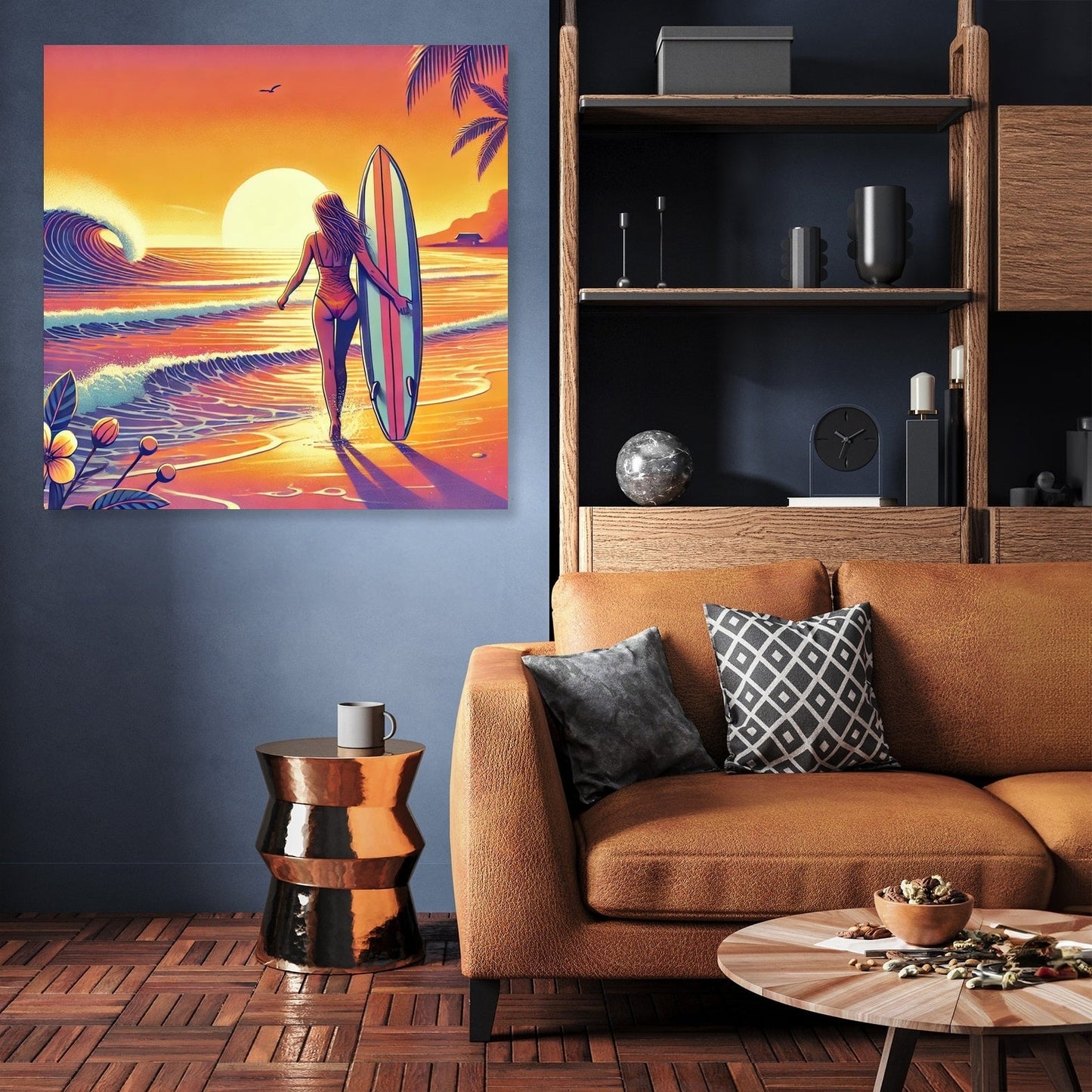 Sunset Surf Canvas