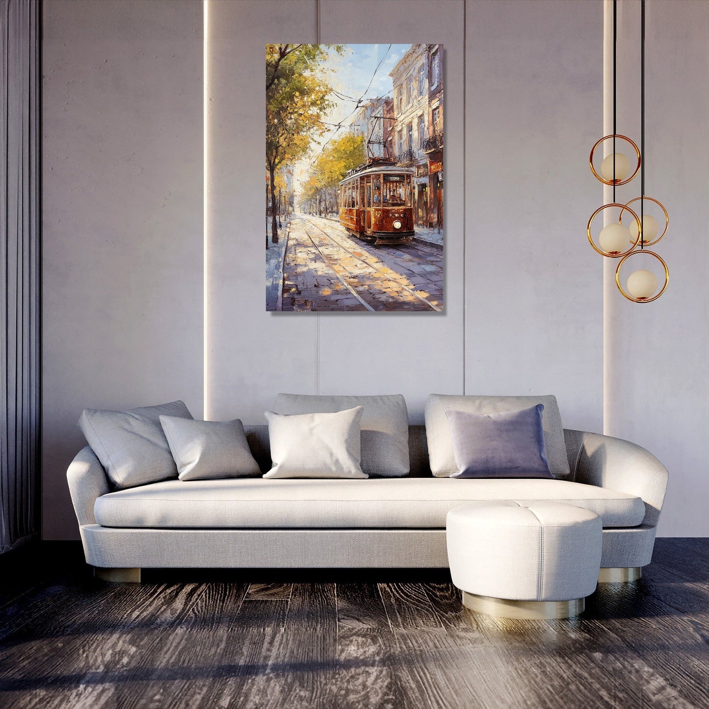 Nostalgic Tramway Canvas