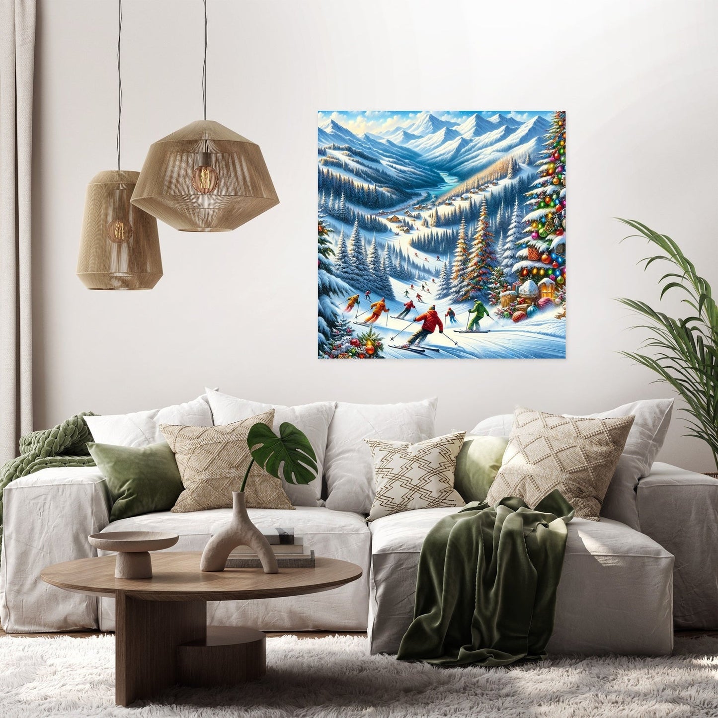 Holiday Slopes Canvas