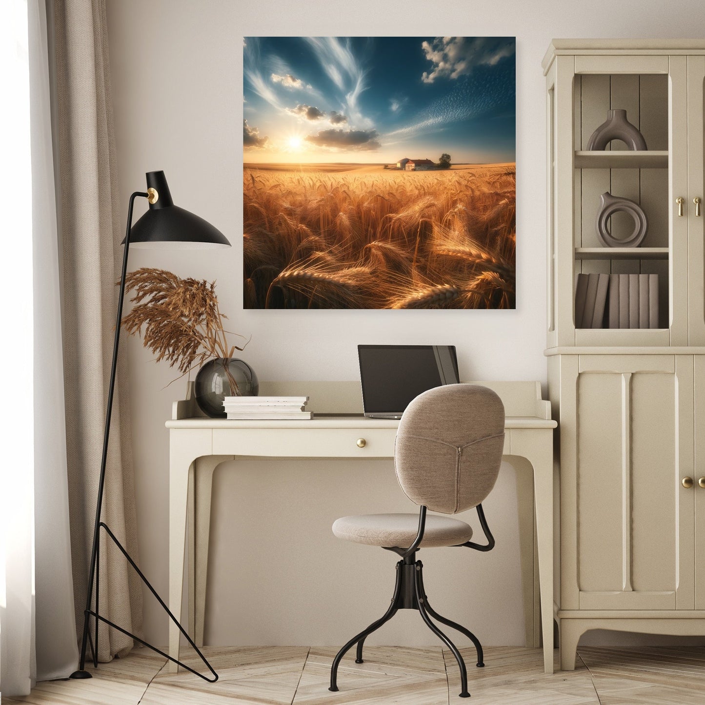 Golden Wheat Fields Canvas