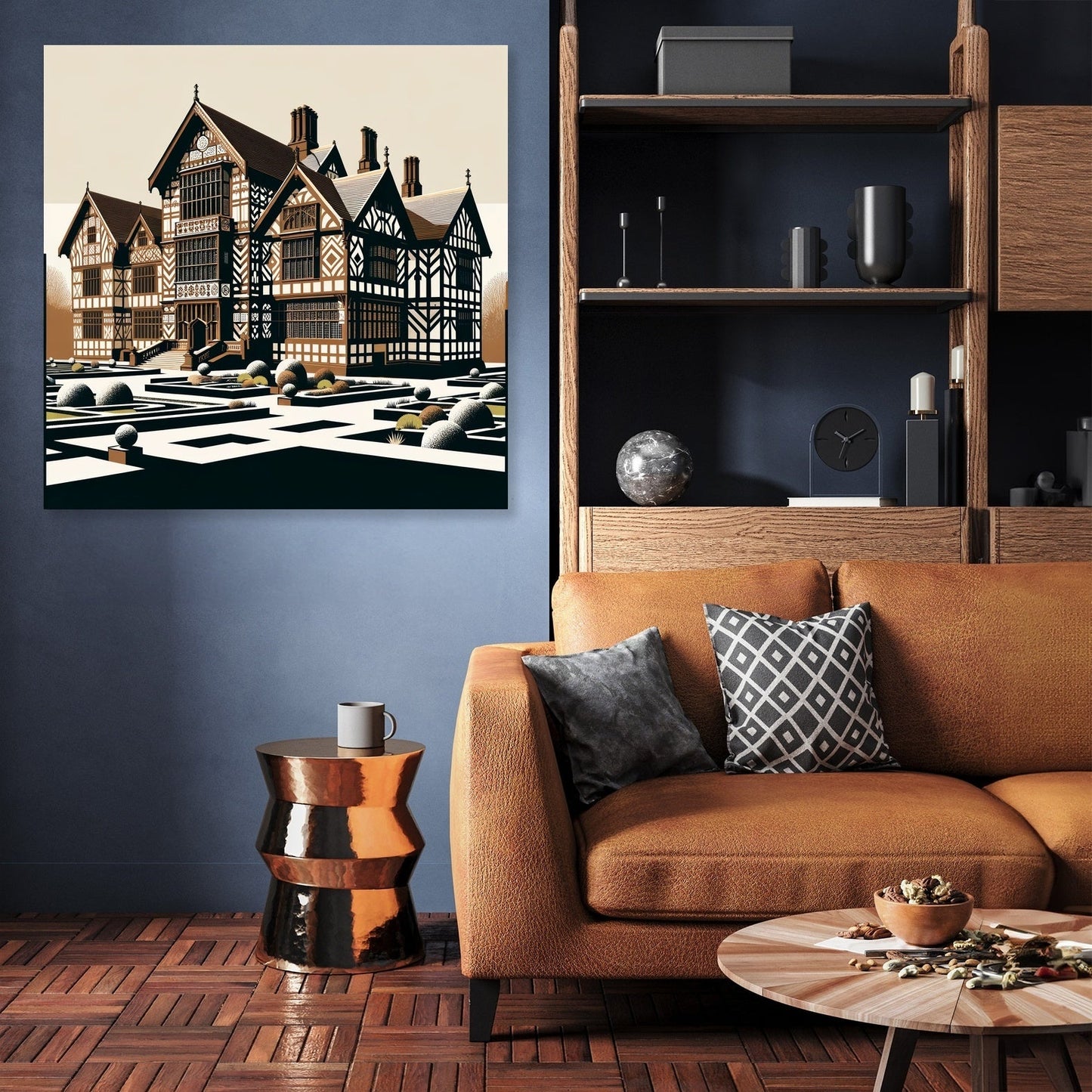 Liverpool Speke Hall Minimalist Harmony Canvas