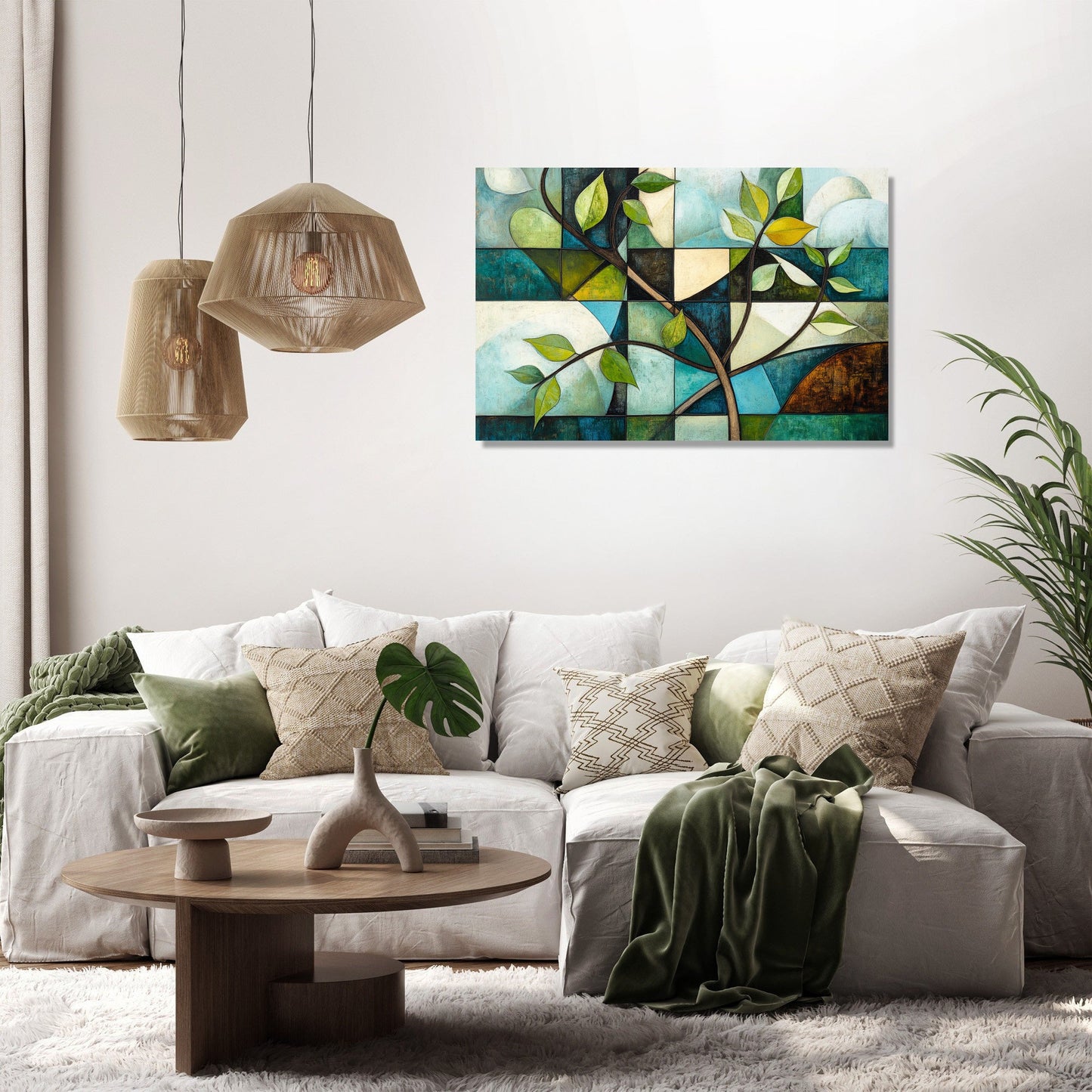 Cubist Nature Canvas