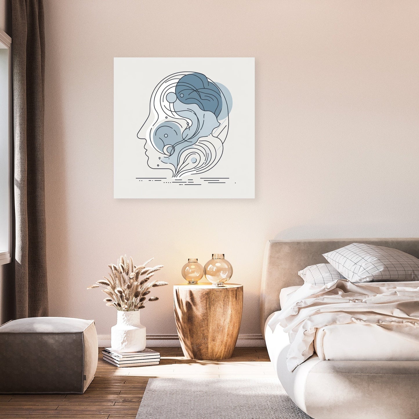 Abstract Thoughts in Cold Colors Canvas