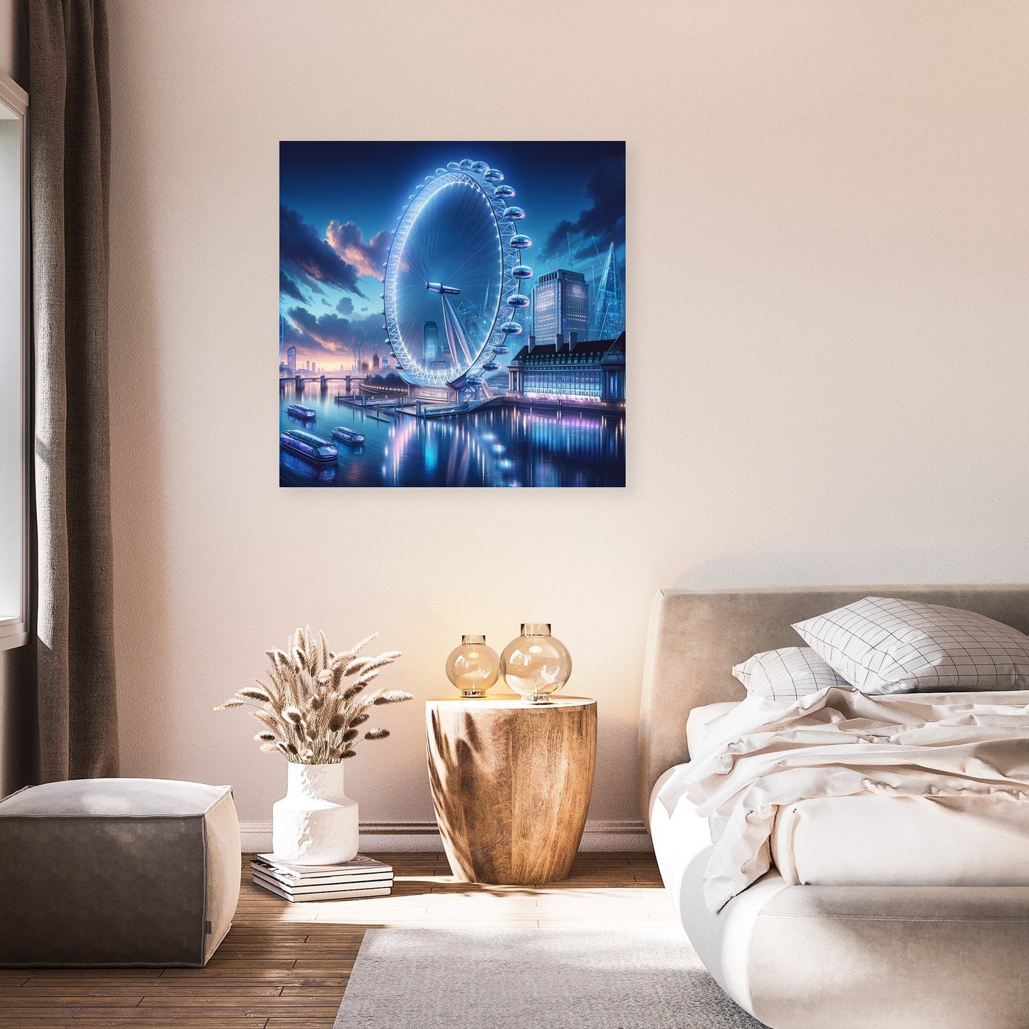 Futuristic London Eye Canvas