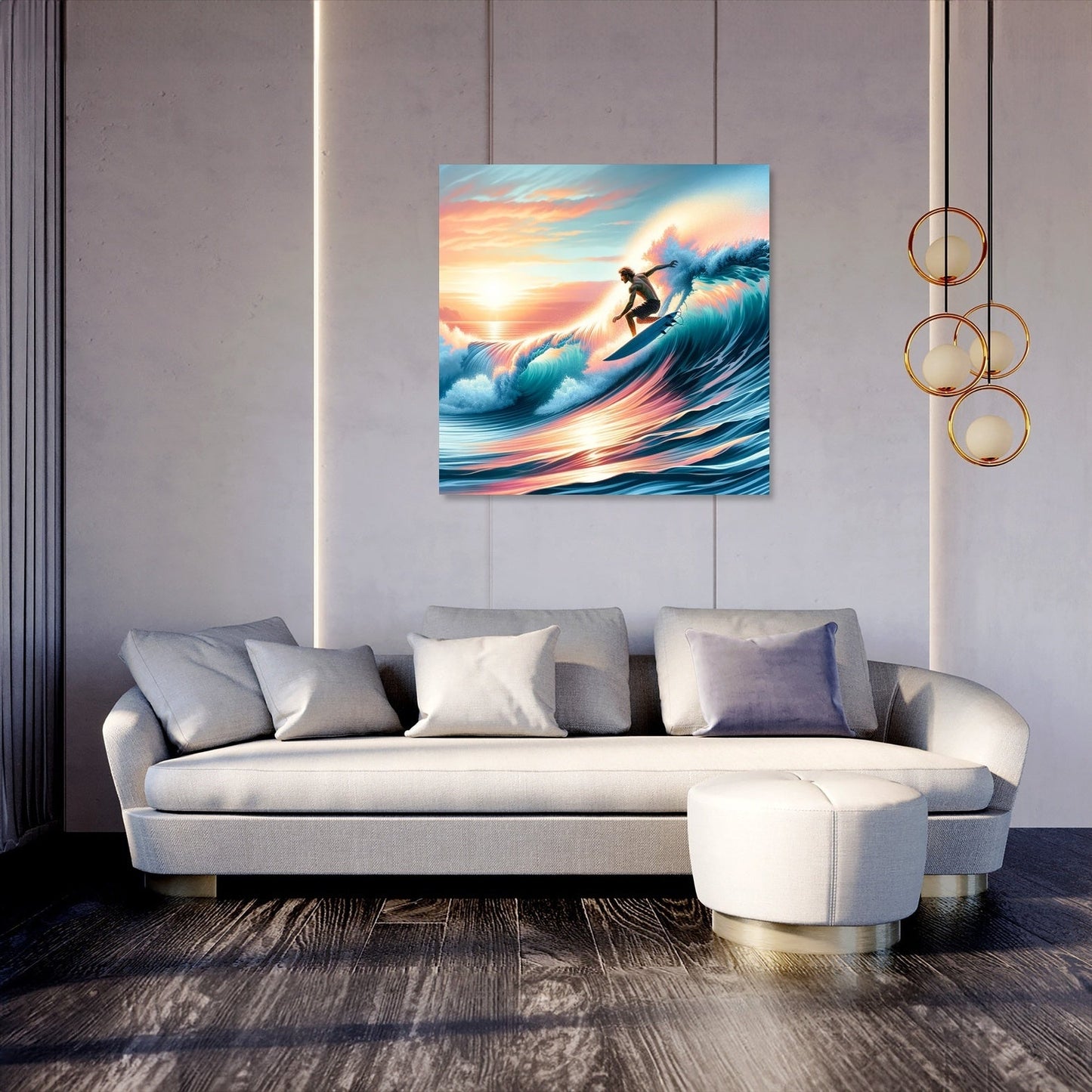 Sunrise Surf Canvas