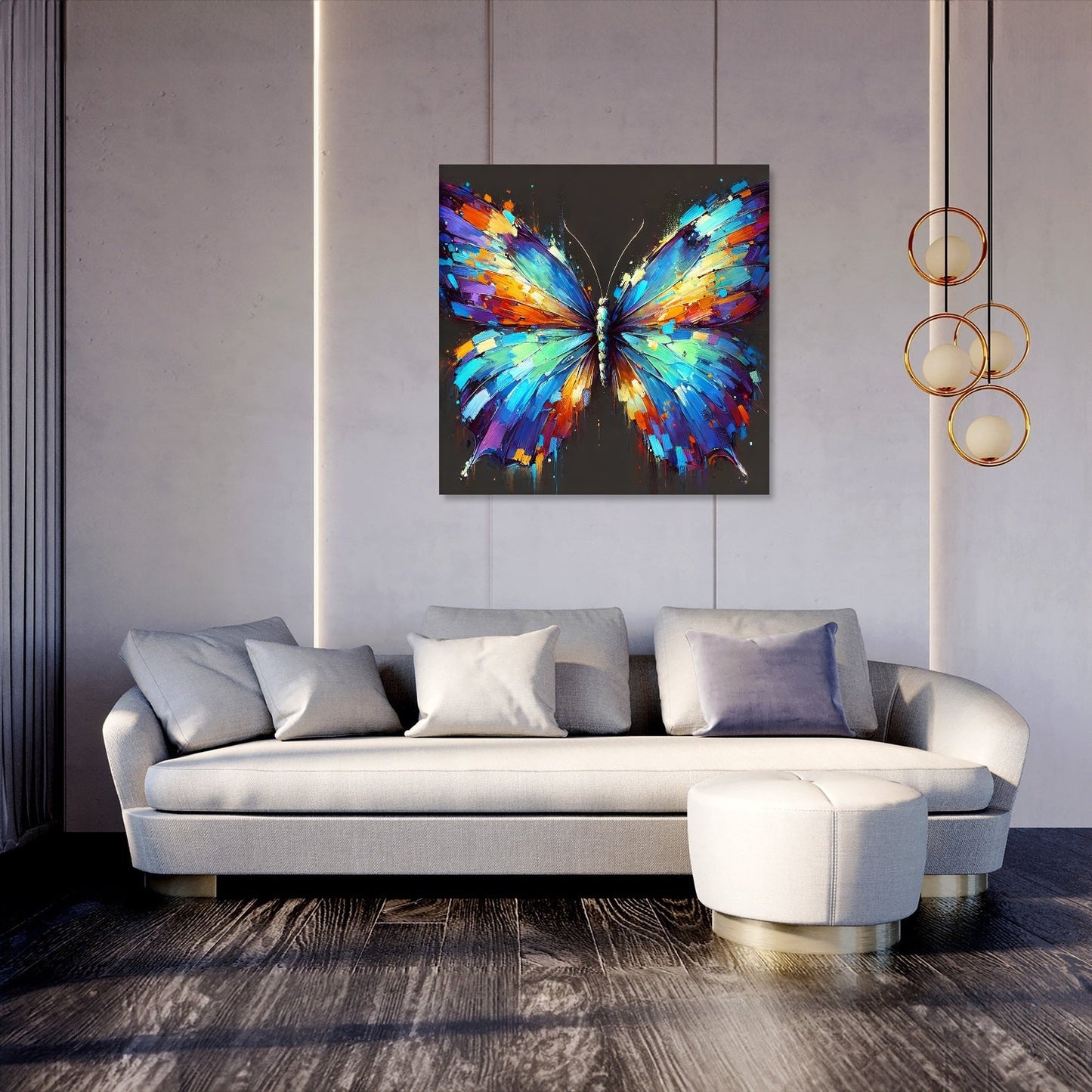 Vibrant Butterfly Dreams Canvas