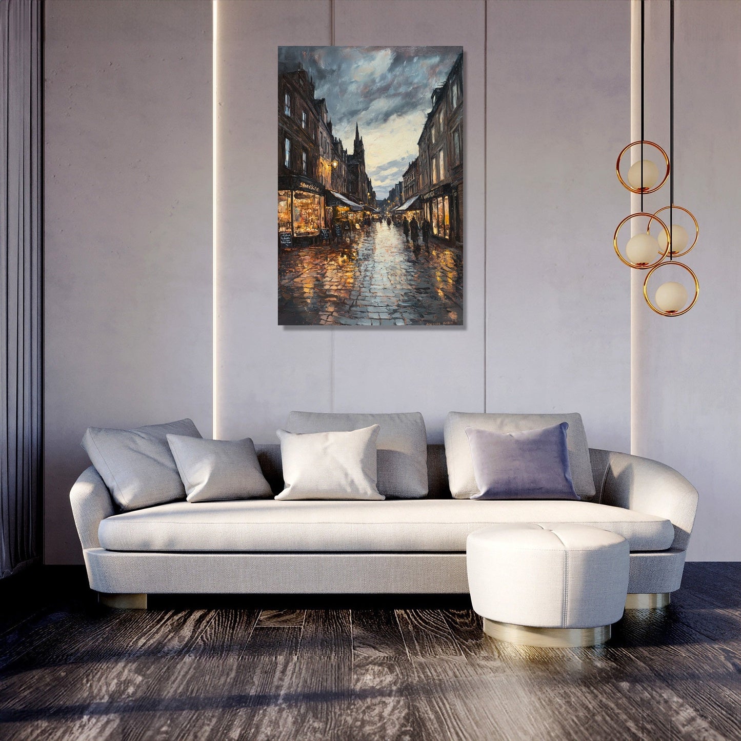 Twilight Melancholy Market Canvas