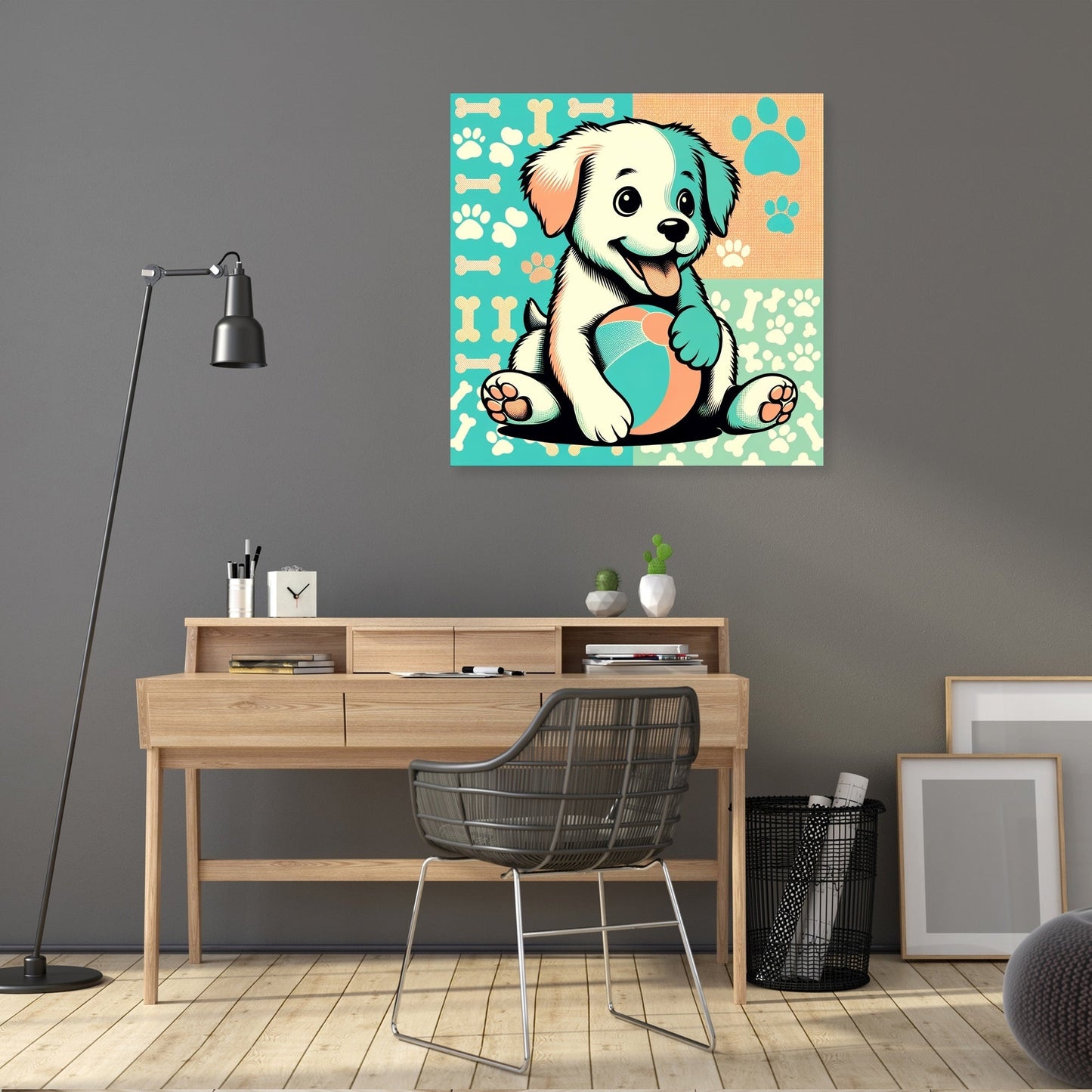 Joyful Pup Canvas