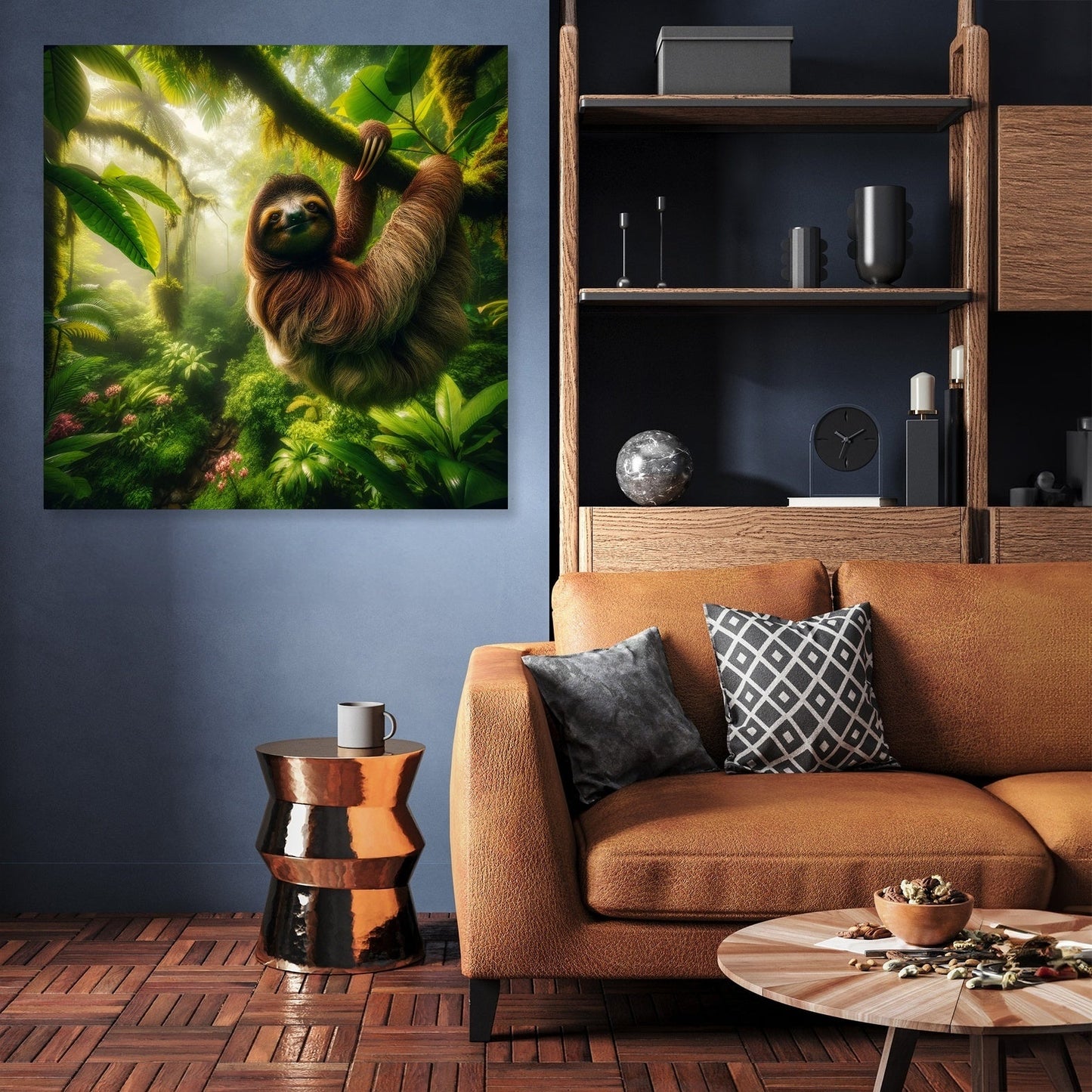 Tropical Sloth Canvas