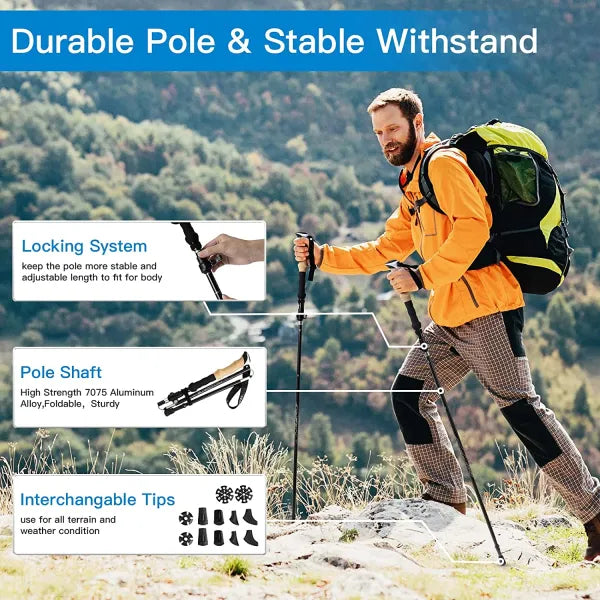 Night Cat Folding Trekking Poles