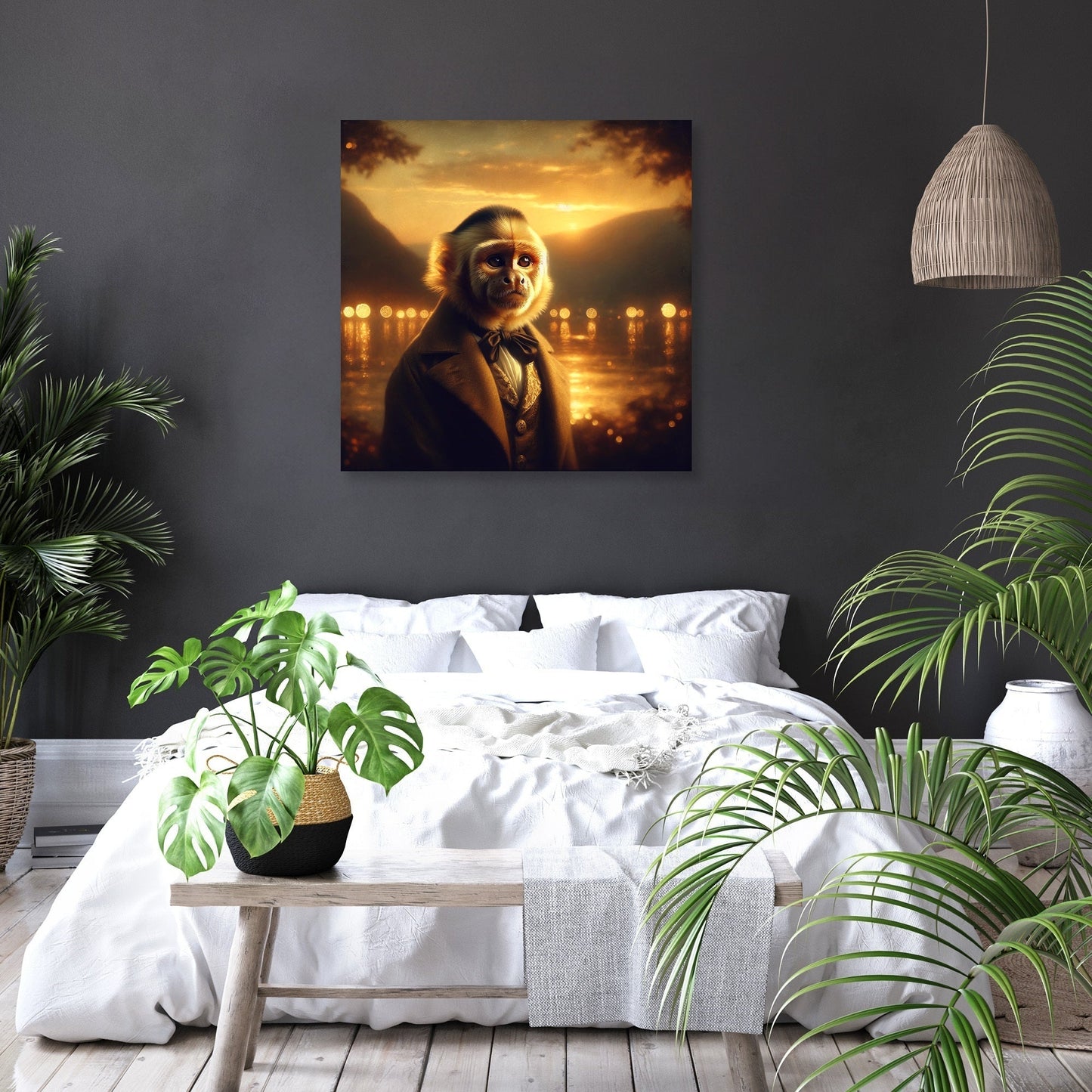 Regal Capuchin Dusk Portrait Canvas