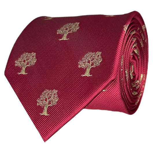 Tree Tie Red & Gold