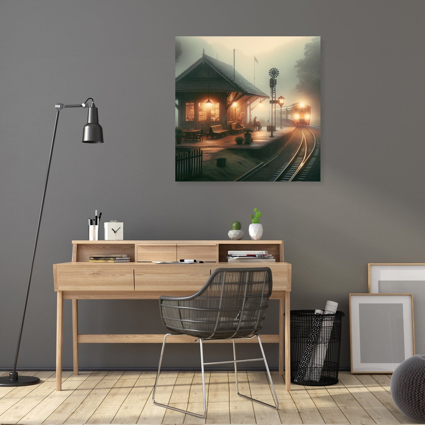 Dawn's Quiet Station Canvas