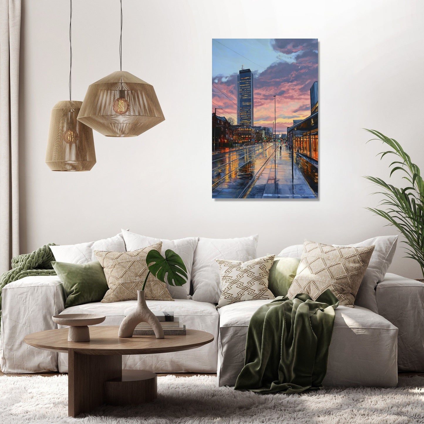 Twilight Towers Canvas