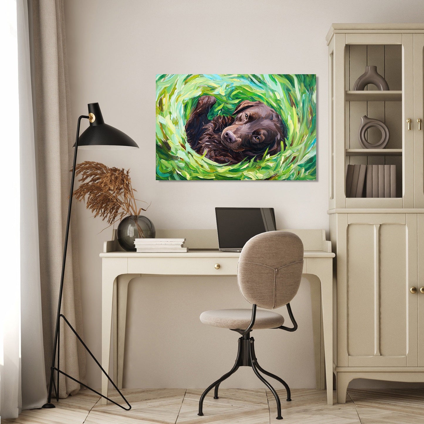Labrador in Joyful Canvas
