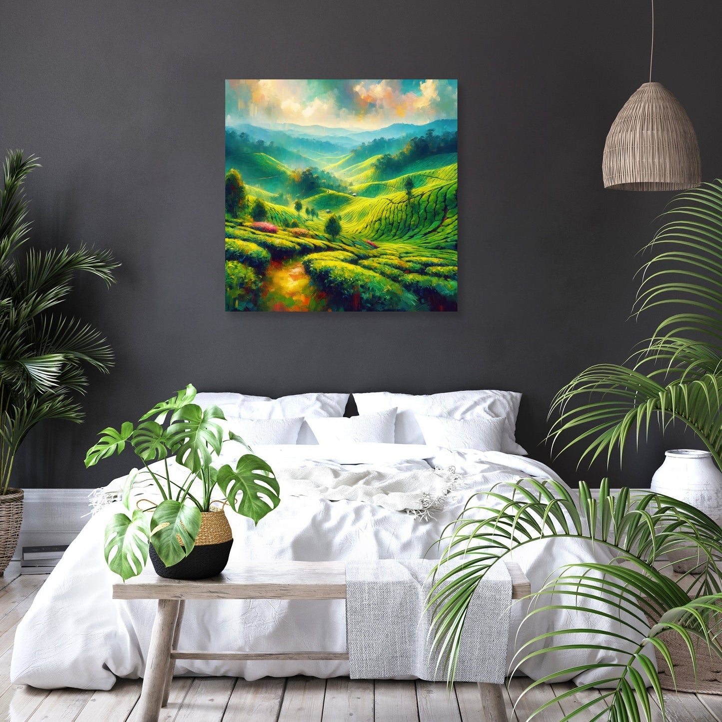 Cameron Highlands Tea Fields Canvas
