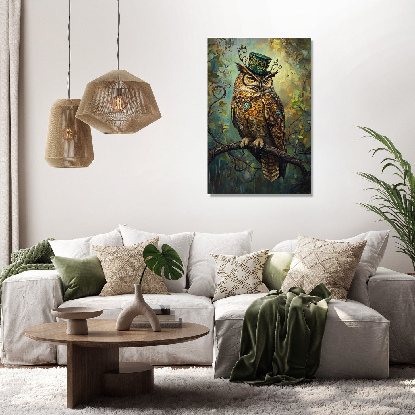 Celtic Owl Canvas