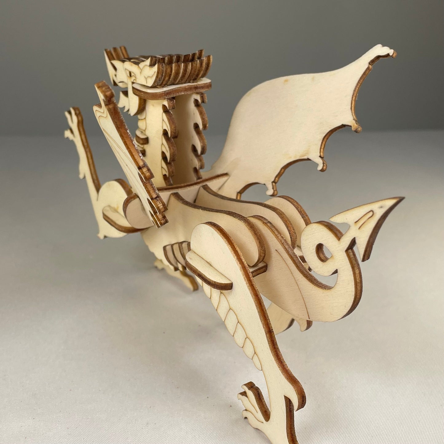 Welsh Dragon Puzzle Kit - Flatpack Model Kit By Curious Rabbit ®