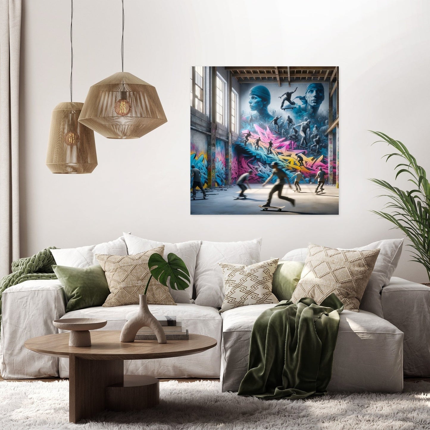 Skateboard Symphony Canvas